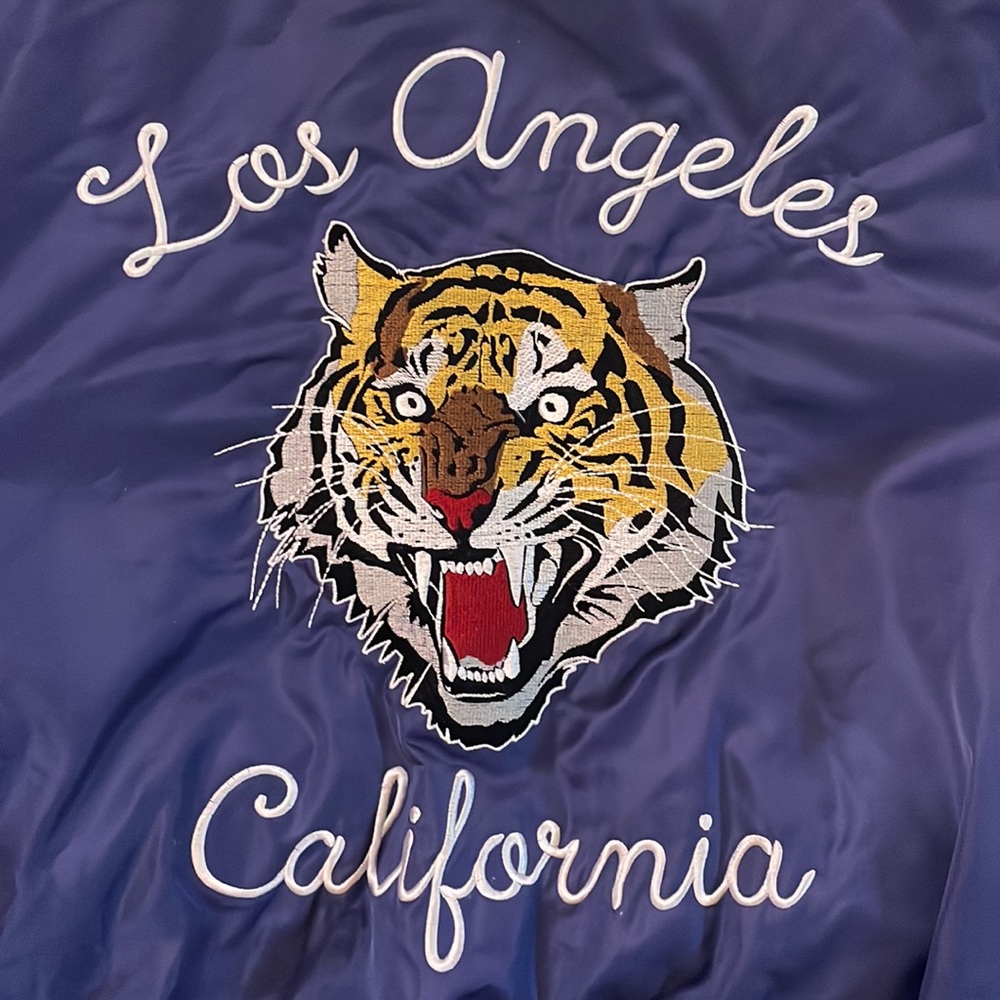 Embroidered Los Angeles Tiger Varsity Jacket - Picture 3 of 3